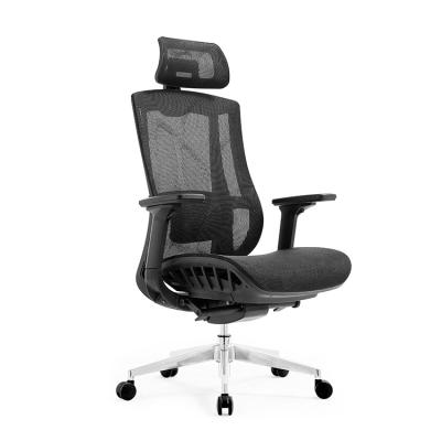 China (Size) Modern Adjustable Executive Office Computer Chair Swivel Mesh Ergonomic Office Chair Living Room Study Chair for sale