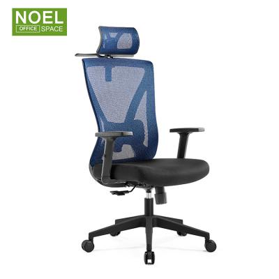 China (Height) 2D Adjustable Multi Functional Headrest With Fabric Hanger Ergonomic Reclining Mesh Office Chairs for sale