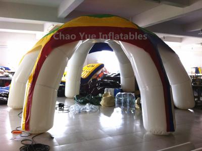 China Customized Colorful 6 Legs Airtight Inflatable Tent with air pump for sale