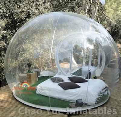 China 0.8mm PVC Single Tunnel Inflatable Bubble Tent for outdoor for sale