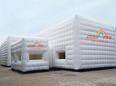 China White 9x6m Party Inflatable Cube Tent for outdoor event for sale