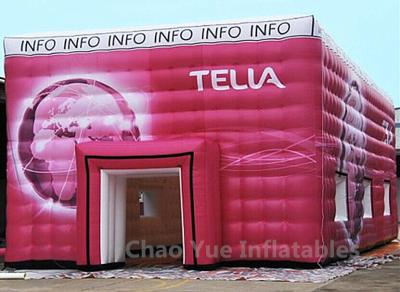 China Customized Colorful PVC Tarpaulin Cube Tent with Logo Printing for sale