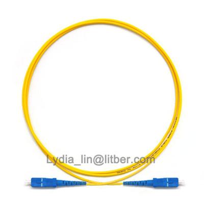 China SC/UPC-SC/UPC Patch Cord Factory Price Patchcord SC UP SC/UPC-SC/UPC SM G6512D Simplex 2.0mm PVC 3M Patch Cord for sale