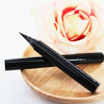 China Waterproof 2 in 1 Waterproof Eyeliner Wholesale Custom Logo Stamp Eye Liner Pencil Black Matte Liquid Color for sale