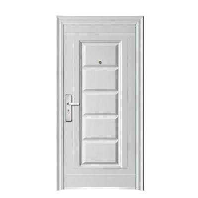 China Modern Interior House Security Door White Steel Core Security Exterior Main Entry Doors for sale