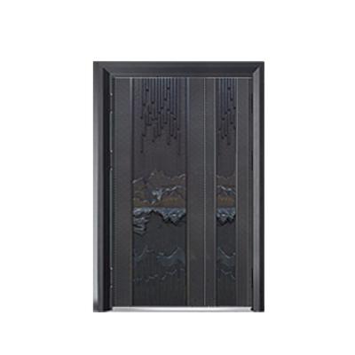 China 2021 Modern Hot Sale Low Price Luxury Security Door Exterior Steel Mother And Son Door for sale