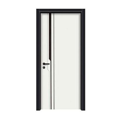 China Commercial Exterior PVC Morden Front Door Interior Doors White Modern Bathroom Door for sale