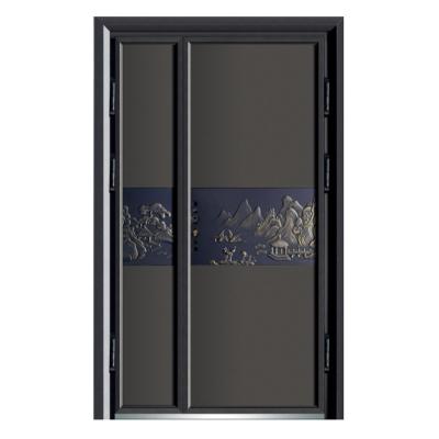 China Modern High Temperature Resistance Exterior Door Security Door , New Customized Aluminum House Doors for sale