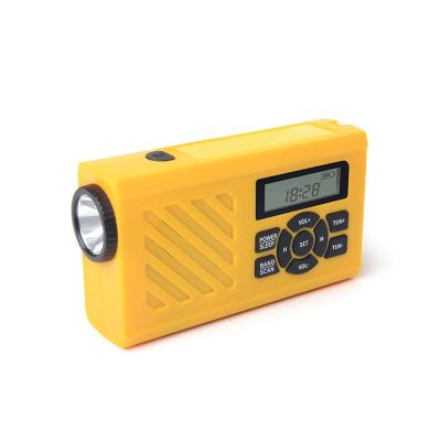 China Emergency Xinlingnan Hand Crank Radio Flashlight With Time Alarm Clock for sale