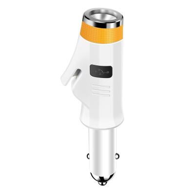 China Newest Car Charger Emergency Torch Manual Crank Siren Hammer Knife Cutting for sale