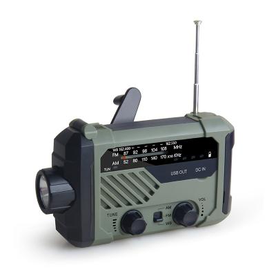 China China Camping Professional Factory Operating Emergency Portable Hand Crank Radio for sale