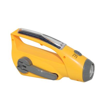 China Hand Crank Flashlight Camping Mobile Phone Radio Charger for sale