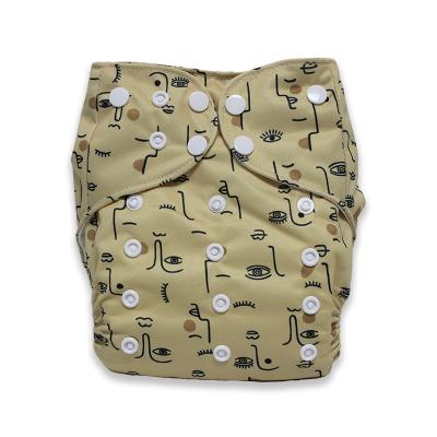 China Low Price Comfort Bamboo Charcoal One Pocket Baby Cloth Diapers Printed High Quality Nappies for sale