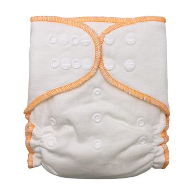 China Manufacturer Reusable Washable Printed Diapers for Girls and Boys Bamboo Cotton Inner Adjustable Fitted Diaper for sale