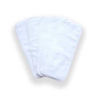 China Reusable Microfiber Factory Diaper Liners For Pocket 3 Layer Microfiber Cloth Diaper Inserts for sale