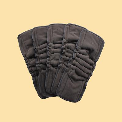 China Hot Selling 5 Layer Charcoal Bamboo Charcoal Inserts Baby Cloth Reusable Diaper Liners Bamboo Charcoal Inserts for sale