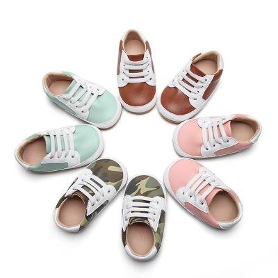 China Camouflage Baby Sneaker Baby Sneakers Flat Kids Toddler Shoes Customized for sale