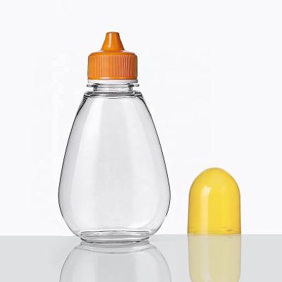 China Honey 200g Clear Pet Squeeze Honey Soy Sauce Salad Dressing Plastic Bottle For Ketchup Food Grade Plastic for sale