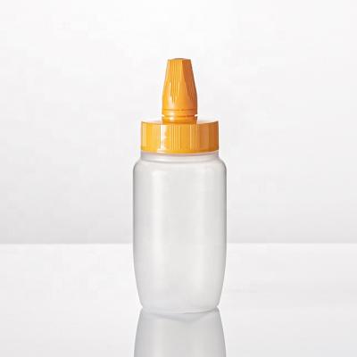 China 250g Classic Honey Jar With Sharp Squeeze Lid PP Material Bottle For Hot Filling for sale