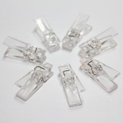 China Mini Plastic Transparent Color Classic Clip for sale