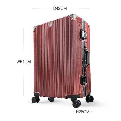 China light & 2022 factory direct sale new design classic looks luggage suitcase travel luggage bag retro durable/high quality/reasonable prices for sale