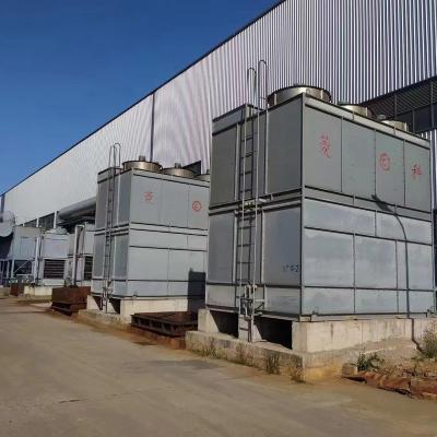 China Industrial Cooling System CTI Certificated Closed Flow Water Cooling Tower Mixed With PVC Sheet / Fill Water Tank / Coil for sale