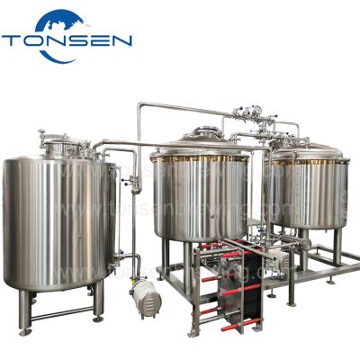 China TONSEN beer brewing 500 liter brewhouse beer brewing fermentation machine for sale