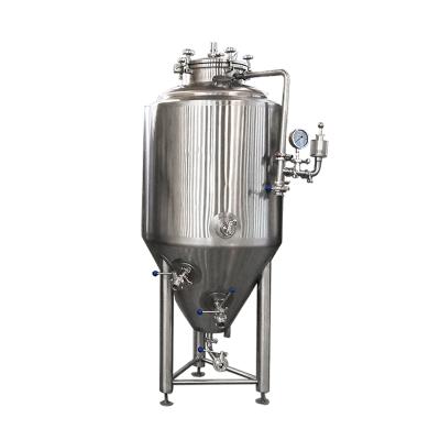 China food & 100l Beverage Plant Brewing Conical Industrial Stainless Steel Microbiology Fermenter for sale