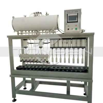 China Semi-automatic beverage 4 6 8 10 heads open beer bottle filling and ale capping machine for sale