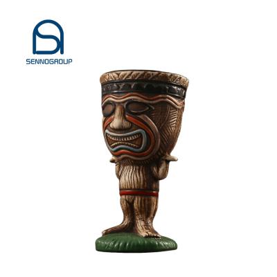 China Sustainable New Design Products Cocktail Mug For Bar Custom Ceramic Unique Tiki Mug For Party for sale