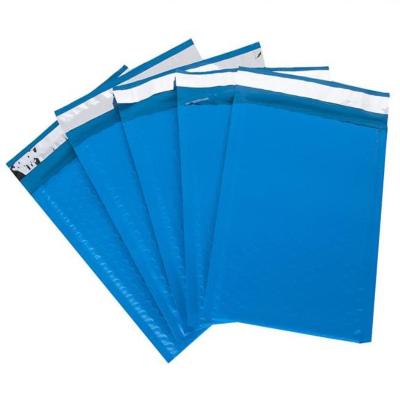 China Custom Mailers Bubble Mailing Blue Shock Resistance Poly Plastic Mailing Bags Waterproof Padded Envelopes For Garments for sale