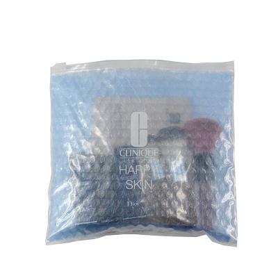 China Shock Resistance Colored PVC Film Bubble Bag / Zip Lock Bubble Bag For Cosmetic / New Material Bubble Mailer With Zipper for sale