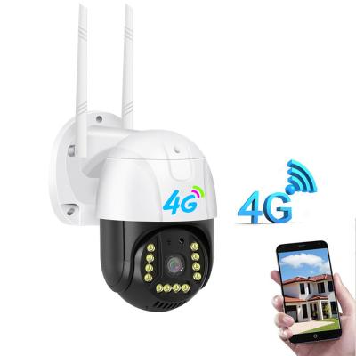 China Waterproof Outdoor Camera 3MP HD Face Security 4G 4G PTZ IP Auto Tracking Camera Colorful Night Vision Detection for sale