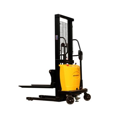 China Hotels Oil Drum Pallet Stacker Semi Electric Pallet Truck Lifter Semi Electric High Stacker for sale