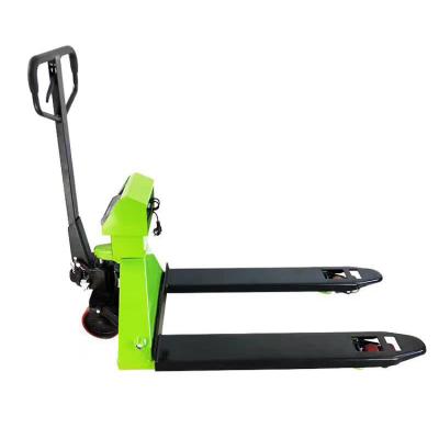 China Weight Pallet Scale Hand Pallet Truck With Weigh Scale Balance Scale Pallet PTS33 for sale