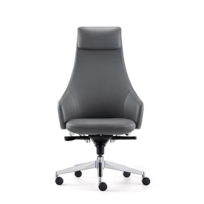 China (Height)Adjustable Leather Office Chair Computer Gaming Executive Chair Rotating PU Leather Chair for sale