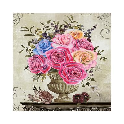 China Wholesale Home Decorations Frames Flower 48x48 Wooden Wall Painting For Decoration for sale