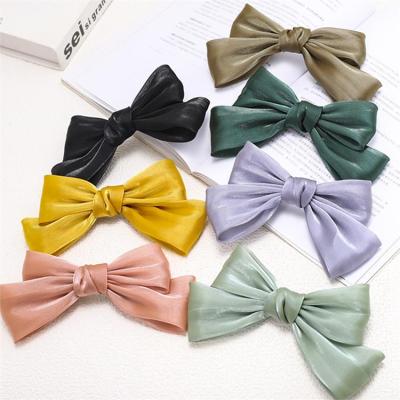 China HC526 Women Butterfly Bowknot Hair Accessories Big Bow Hair Clip French Finish Clip Hairpin Perfect Handmade High Quality Hair Bow for sale