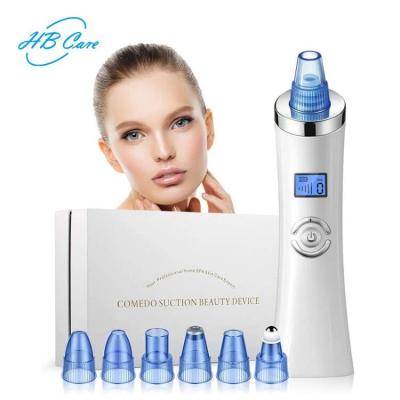 China Suction Head Acne Treatment Six Kinds Features Long Lifespan LED Hd Display Low Noise Blackhead Whitehead Removal for sale