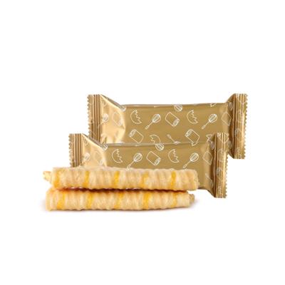 China Low-CARB Cream Inside Stick Wafer Cookies Snacks Cheese Flavor Crunchy Cheese Filled Wafer Cookie for sale