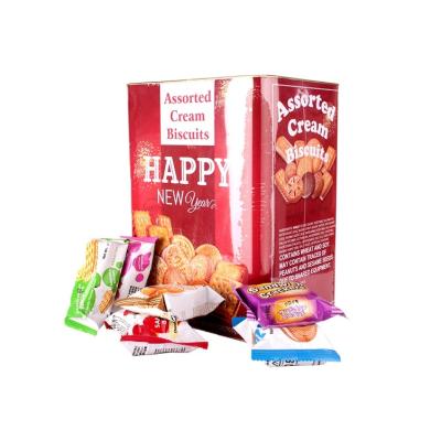 China Natural Happy New Year Gift Pack Digestive Assorted Milk Flvour 700g Biscuit for sale