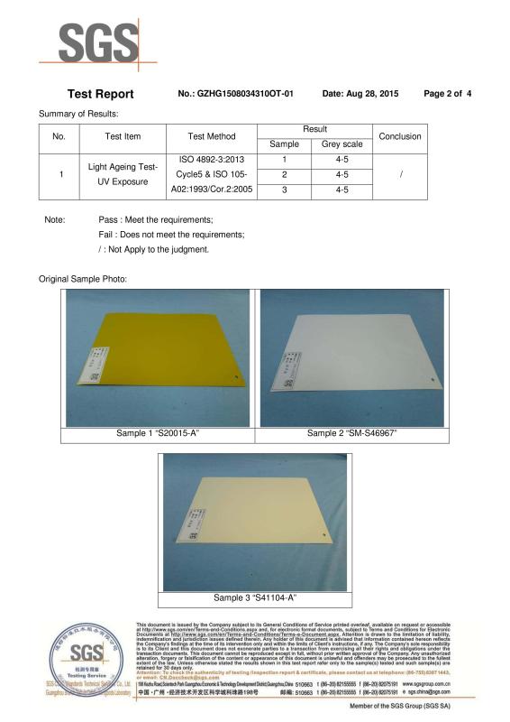 SGS - Foshan Nanhai Jiadamei Decoration Material Co., Ltd.