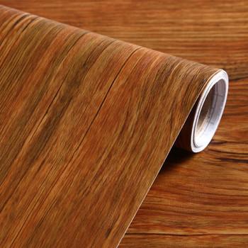 China Wood Pattern Self Adhesive PVC Foil Decorative Interior Vinyl Film For MDF for sale