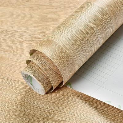 China Wood Grain Self-Adhesive Removable PVC Vinyl Film For Furniture Covering for sale