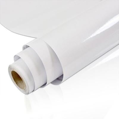 China Solid Color White Glossy Self-Adhesive PVC Wallpaper - Easy Peel & Stick For Kitchen for sale