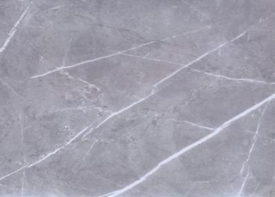 Chine Feuille de film de PVC de Grey Marble High Gloss pour le panneau de mur de forces de défense principale à vendre