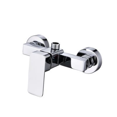 China Without Slide Bar Modern Design Cheap Price Bathroom Square Brass Shower Mixer Tap for sale