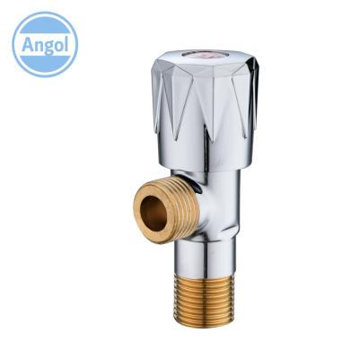 China Modern Plastic Bathroom Toilet Brass Screw Handle ABS Quick Open Angle Valve for sale