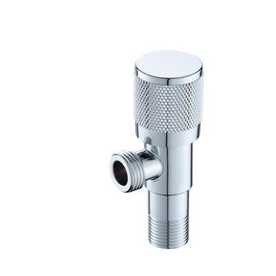 China 201 Modern High Quality Chrome Stainless Steel Bathroom Accessory Bright Angle Valve for sale