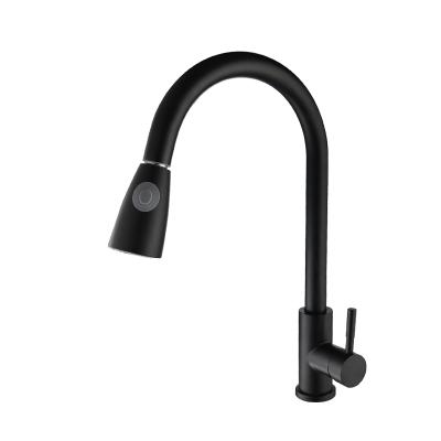 China Sense Faucets 3 Way Stainless Steel Matte Black Quenched Water Faucet Kitchen Faucets for sale